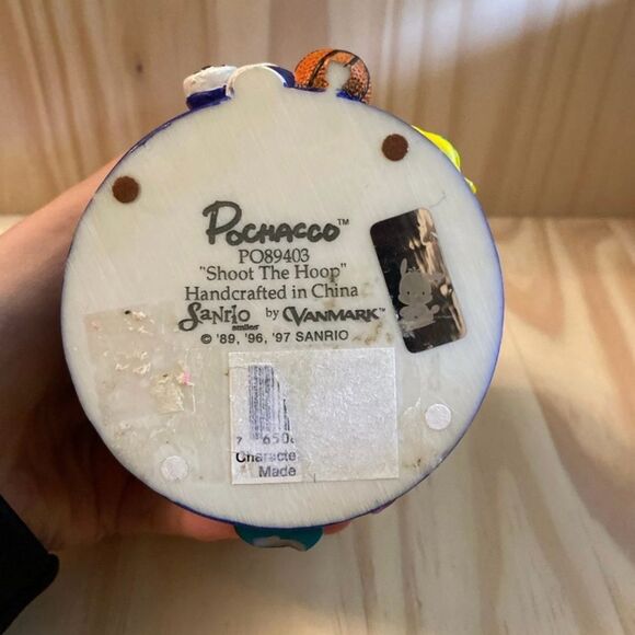 Vintage 1997 Sanrio by Vanmark Pochacco Shoot the Hoop Candleholder - Picture 6 of 6